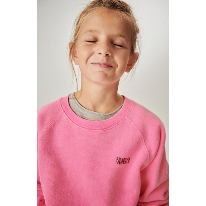 American Vintage | Izubird Kids Sweater Rose Fluo