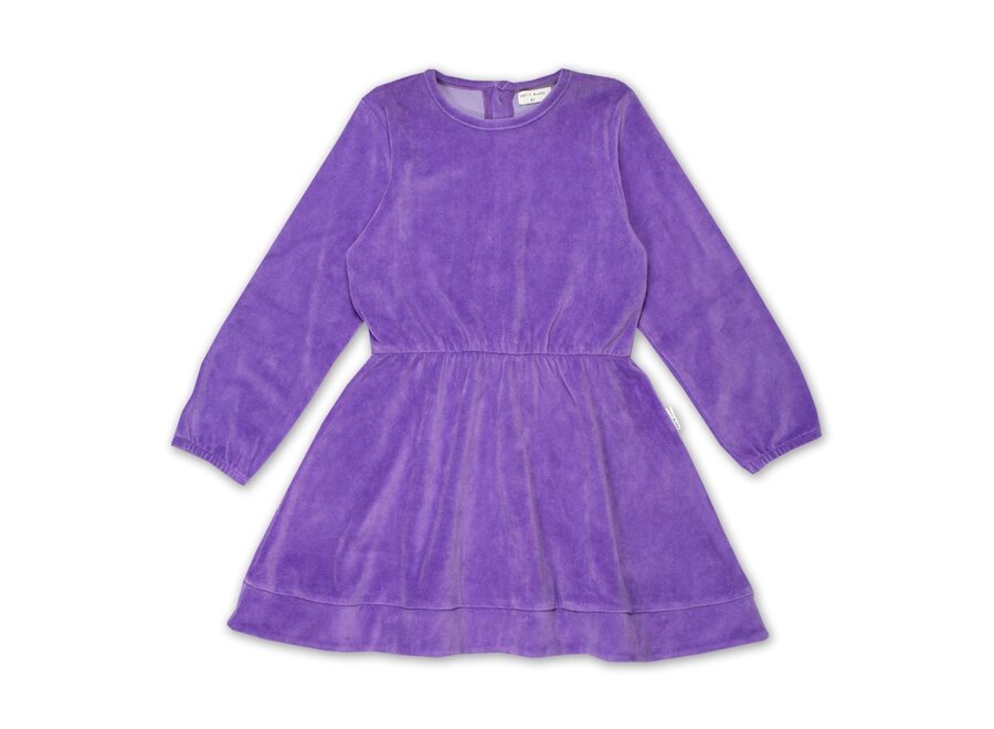 Swing Dress Velour  Paisley Purple