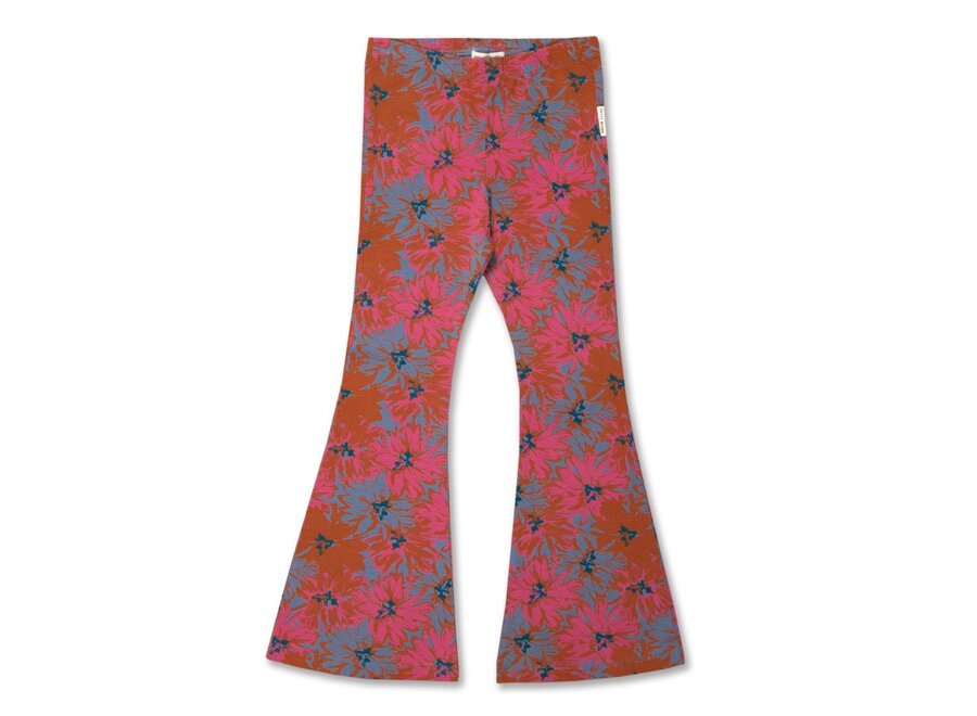 Bowie Flared Pants Viola Flower AOP