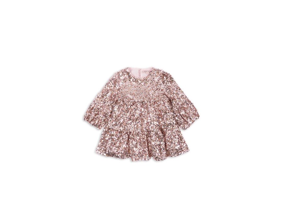 Konges Slojd | Lila Sequins Dress Grey/Rosa