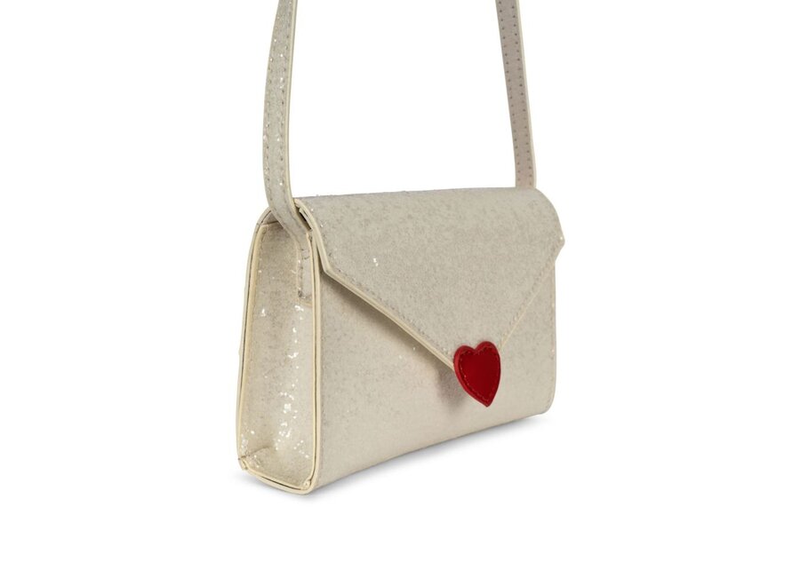 Konges Slojd | Love Letter Bag Cream Glitter