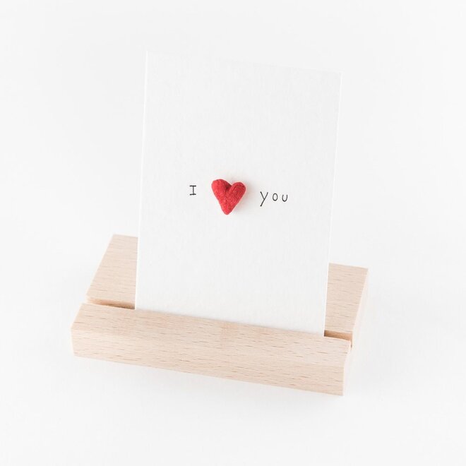 Studio Flash | Letterpress Card PIN 'I love you'
