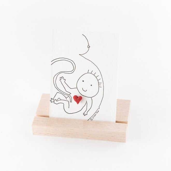 Studio Flash | Letterpress Card PIN 'Baby Belly'