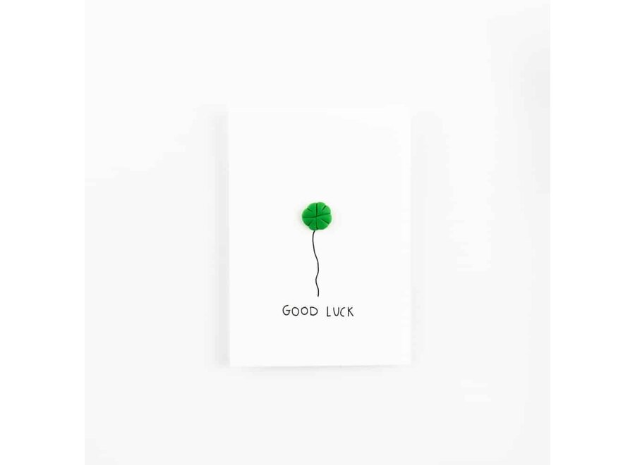 Letterpress Card PIN 'Clover'