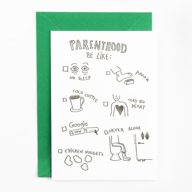 Studio Flash | Letterpress Card 'Parenthood'