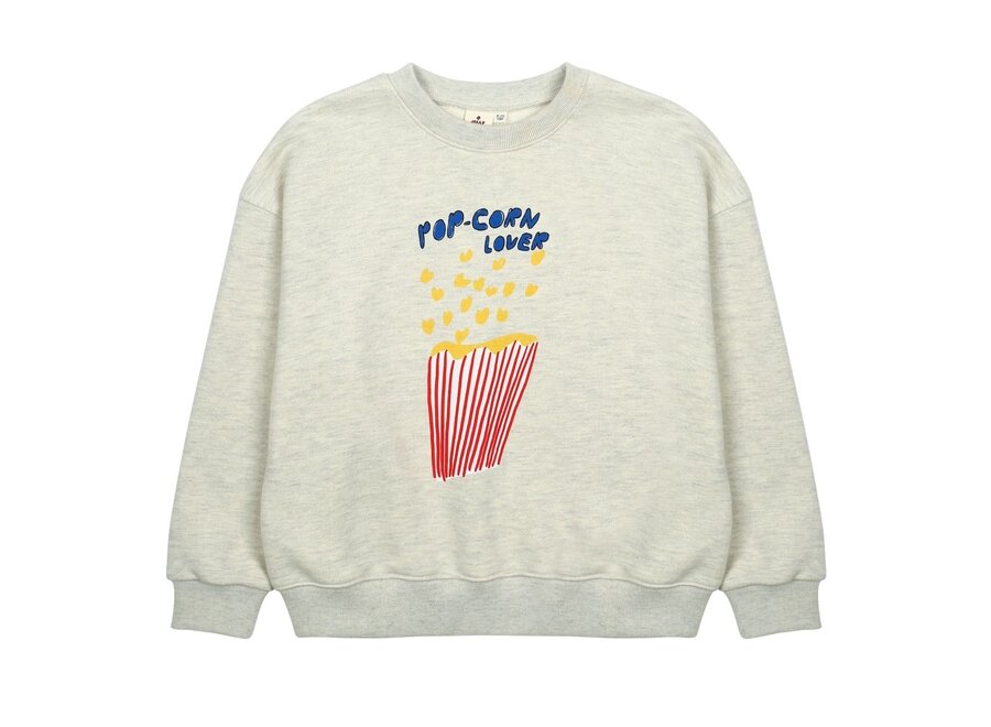 Jelly Mallow | Popcorn Lover Sweatshirt Oat Beige