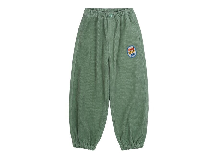 Friends Lettering Corduroy Pants Mint