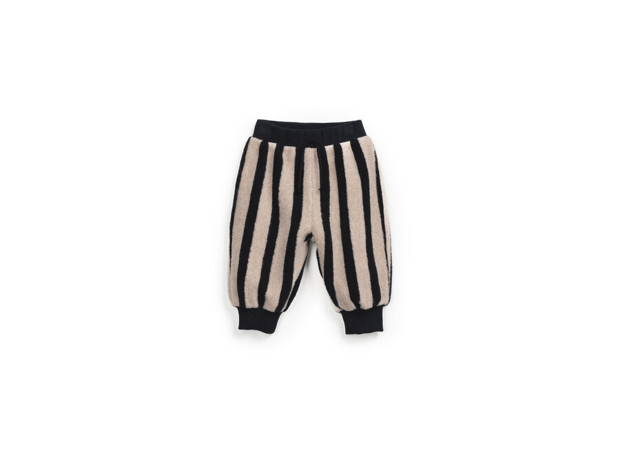 Play Up | Striped Plush Trousers Penguin