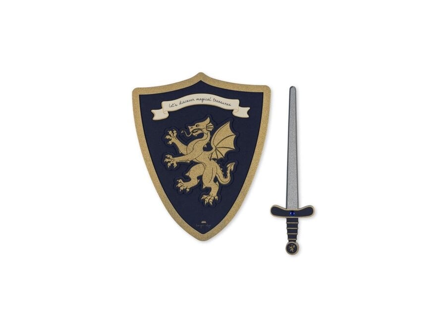 Knight Sword And Shield Midnight Navy