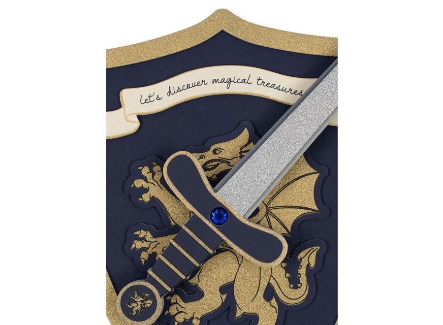 Konges Slojd | Knight Sword And Shield Midnight Navy