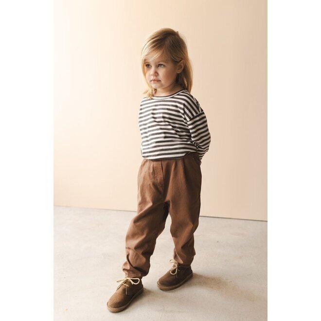 Phil&Phae | Oversized Tee Long Sleeve Stripes Graphite