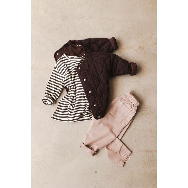 Phil&Phae | Oversized Tee Long Sleeve Stripes Graphite