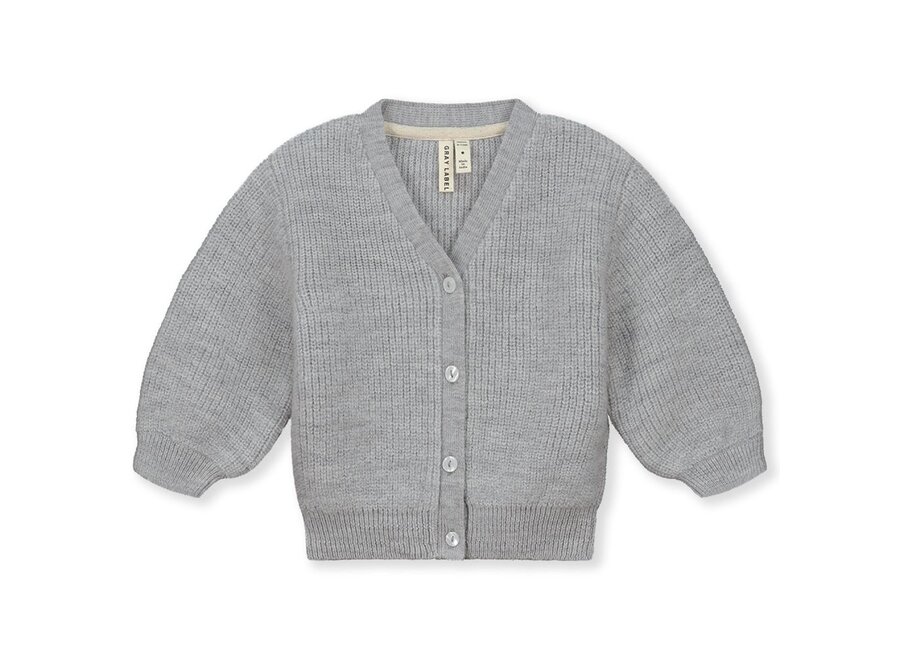 Baby Knitted Cardigan RWS Grey Melange