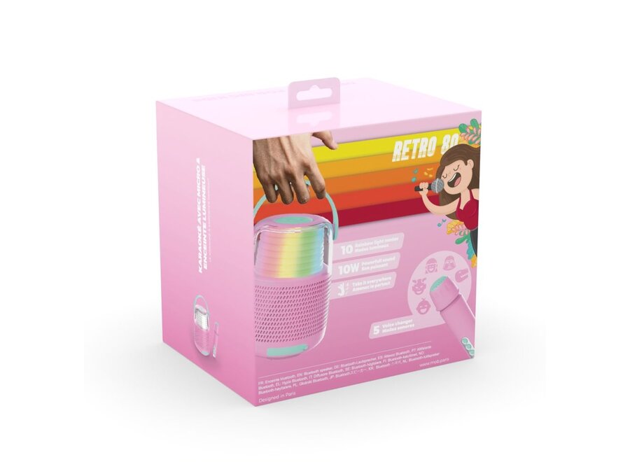 MOB | Karaoke Speaker KS-80 Pink