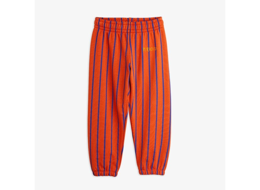 Vertical Stripe Aop Sweatpants Red