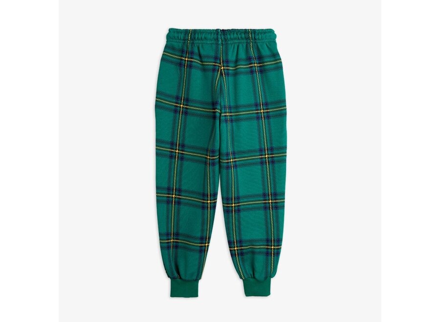 Mini Rodini | Check Aop Sweatpants Green