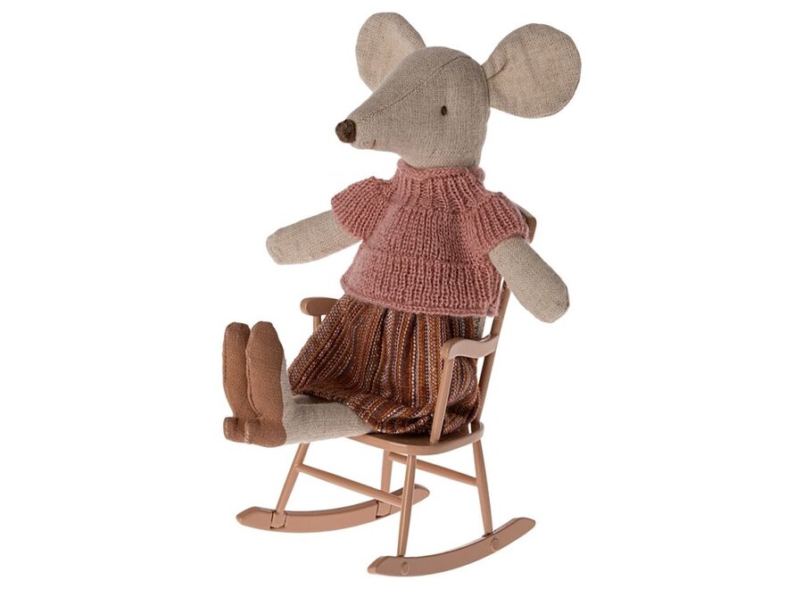 Maileg | Rocking Chair Mouse Dark Powder