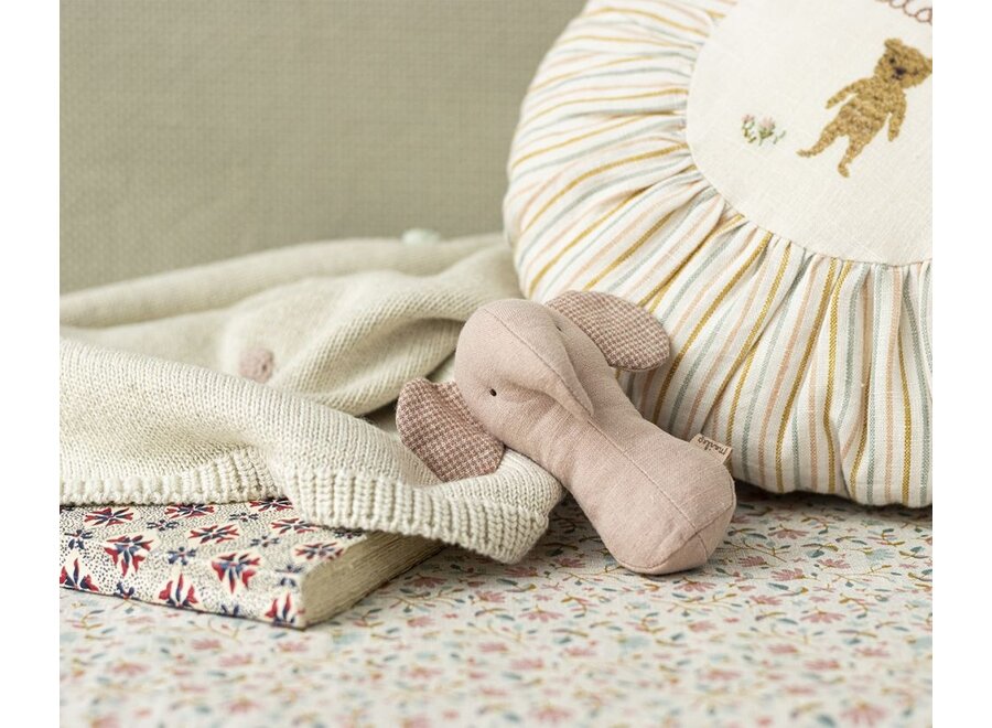 Maileg | Lullaby Friends Elephant Rattle Rose