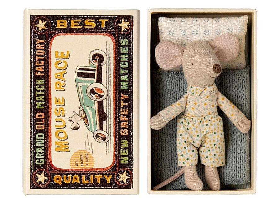 Maileg | Little Brother Mouse In Matchbox