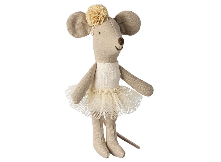 Maileg | Ballerina Mouse Little Sister Off White