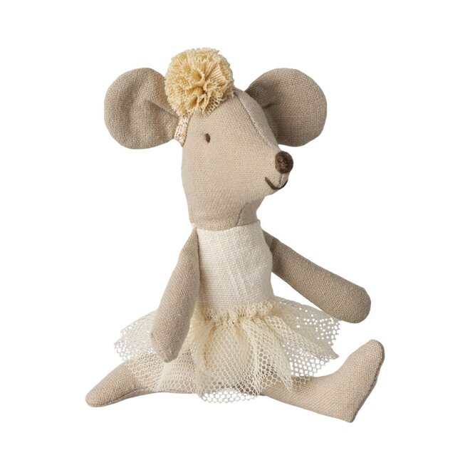Maileg | Ballerina Mouse Little Sister Off White
