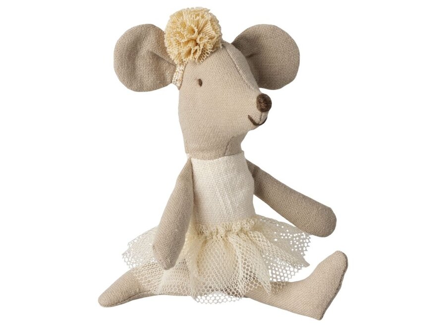 Maileg | Ballerina Mouse Little Sister Off White