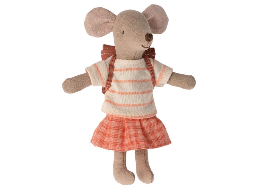 Maileg | Tricycle Mouse Big Sister Coral