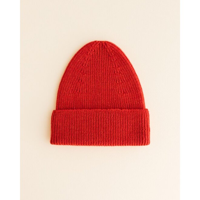 Hvid | Beanie Fonzie Red