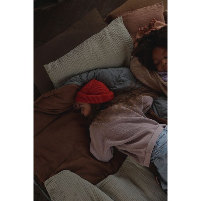 Hvid | Beanie Fonzie Red