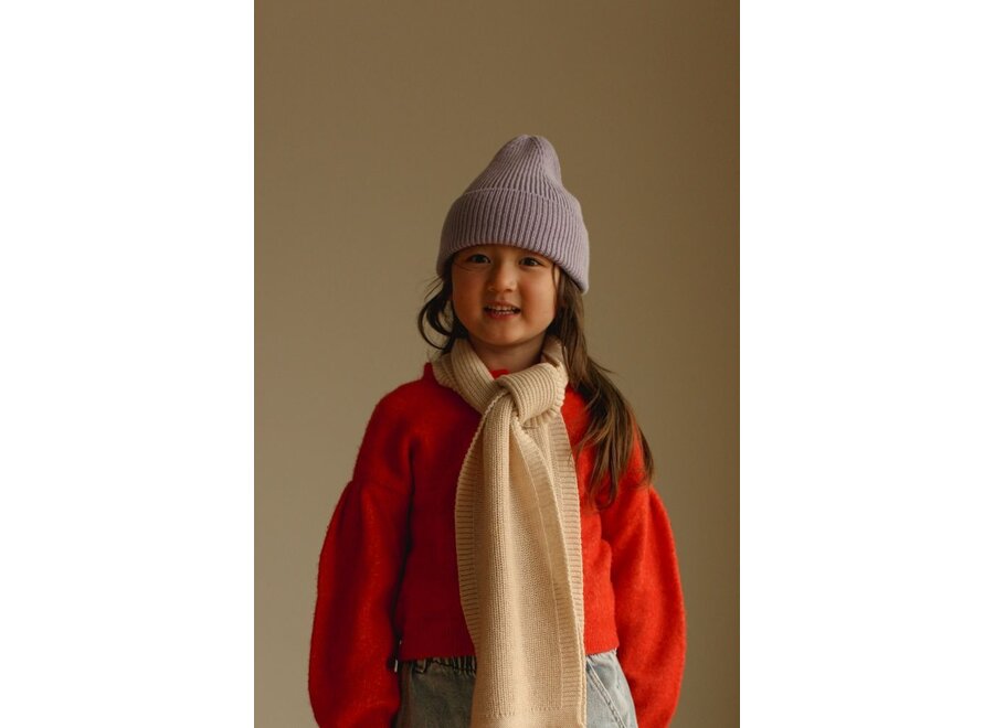 Hvid | Beanie Fonzie Lilac