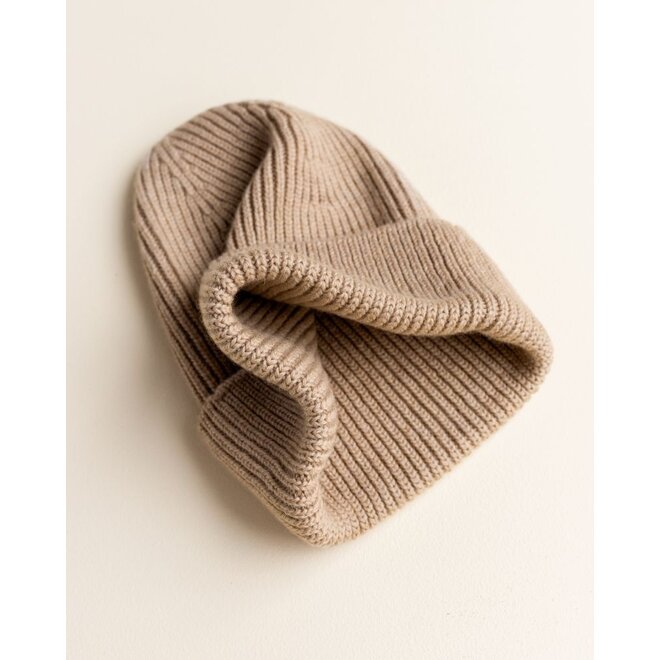 Hvid | Beanie Fonzie Sand
