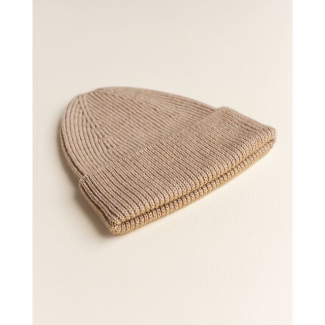 Hvid | Beanie Fonzie Sand