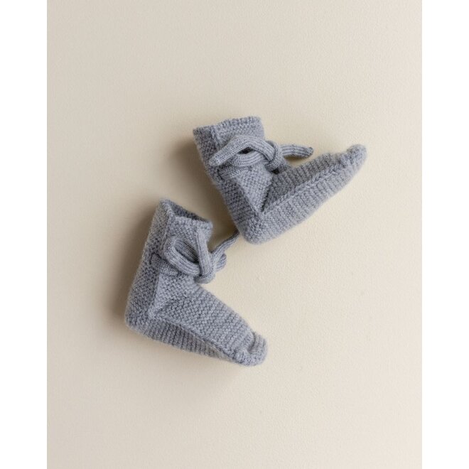 Hvid | booties grey melange