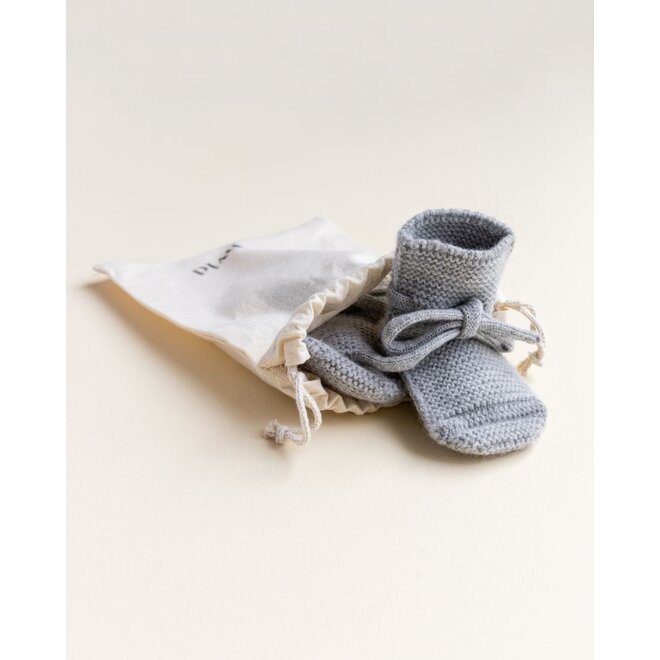 Hvid | booties grey melange