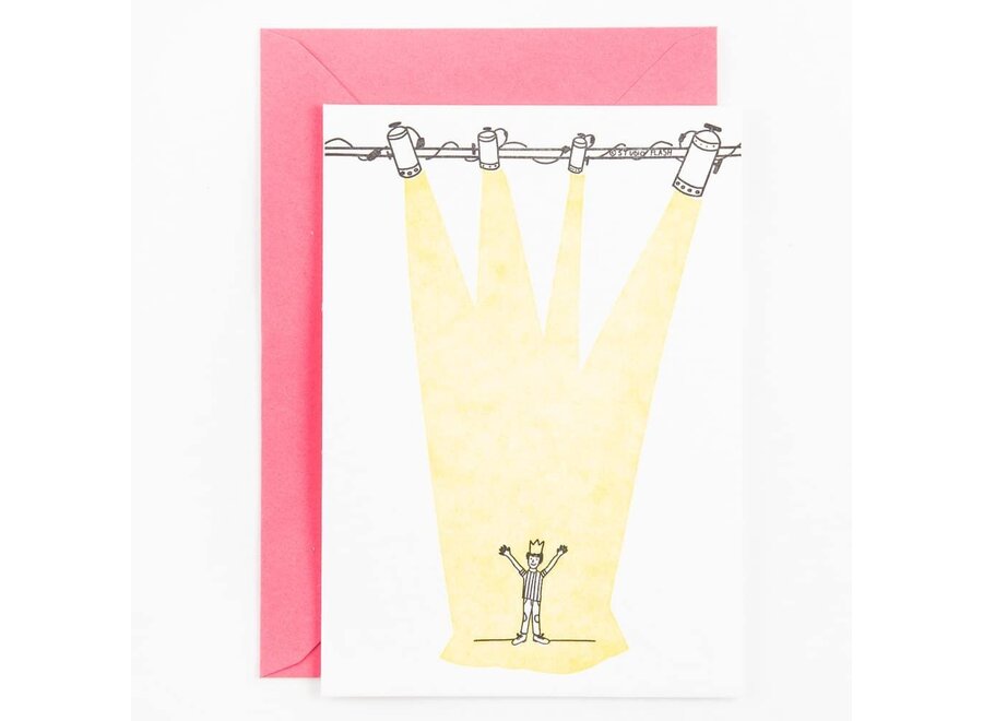 Letterpress Card ‘Spotlights on’