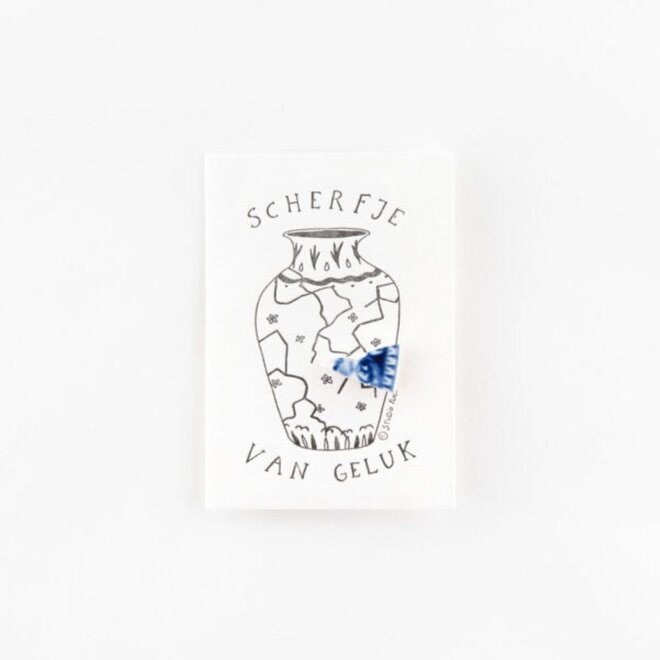 Studio Flash | Letterpress Card PIN ‘scherfje van geluk - Nederlands’