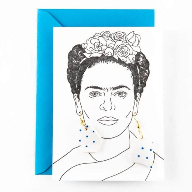 Studio Flash | Letterpress Card ‘Frida earrings’