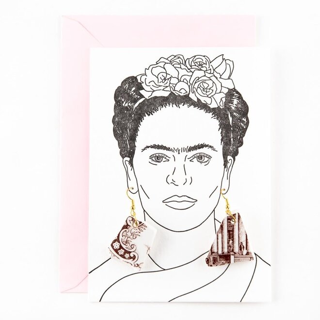 Studio Flash | Letterpress Card ‘Frida earrings’