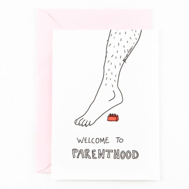 Letterpress Card ‘welcome to parenthood’