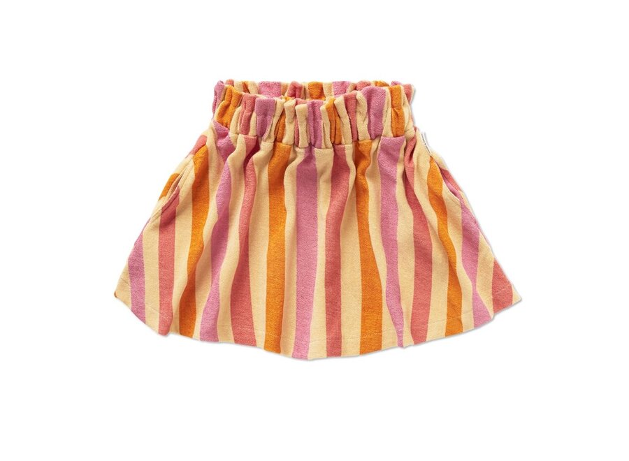 Sproet & Sprout | Paperbag Skirt Stripes Nectarine