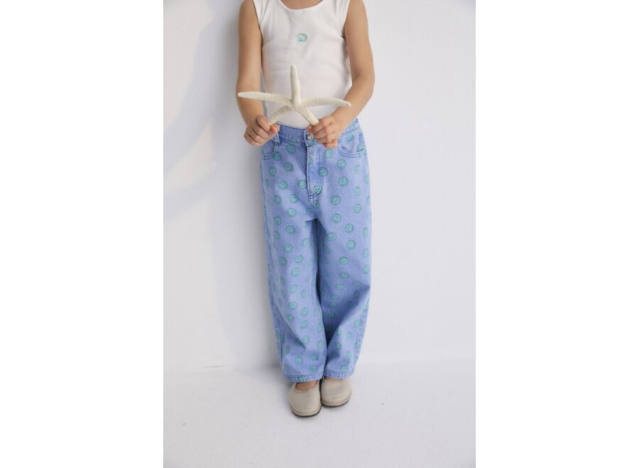 The New Society | Smiley Denim Pant Light Blue