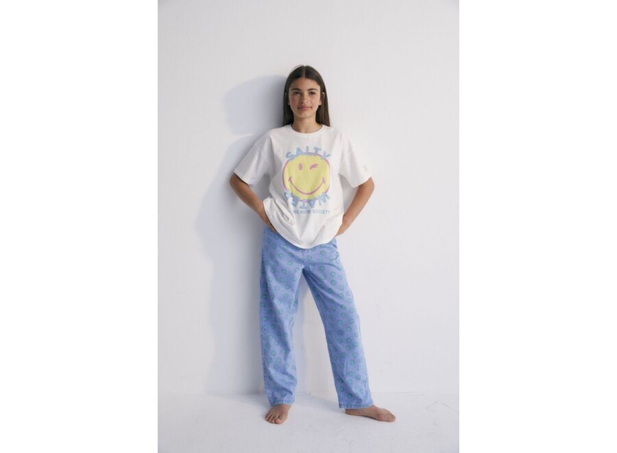The New Society | Smiley Denim Pant Light Blue