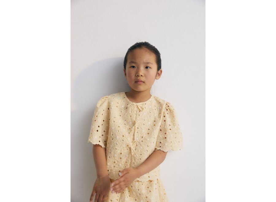 The New Society | Creta Blouse Macadamia