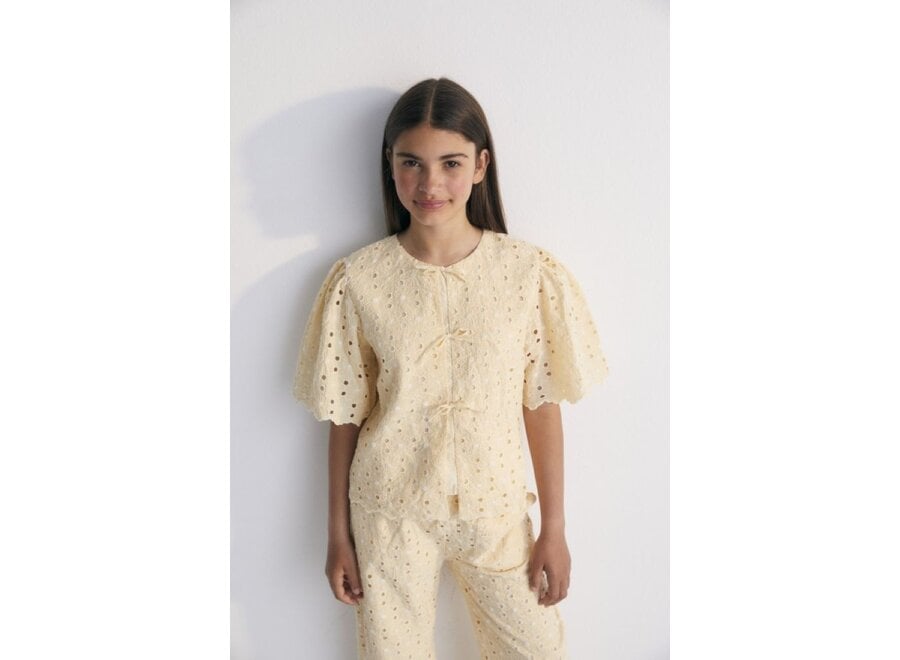 The New Society | Creta Blouse Macadamia