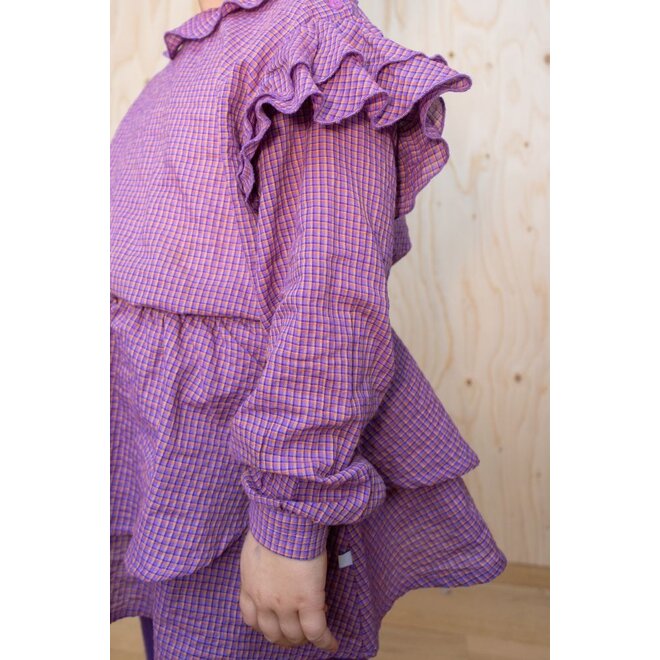 Repose ams | Ava Blouse Multi Mauve Check