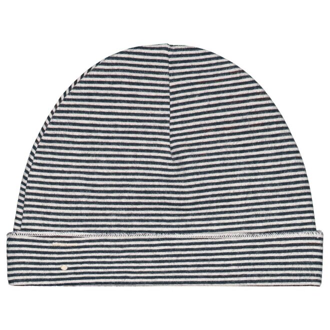 Gray Label | Baby Beanie GOTS Blue Grey/Cream