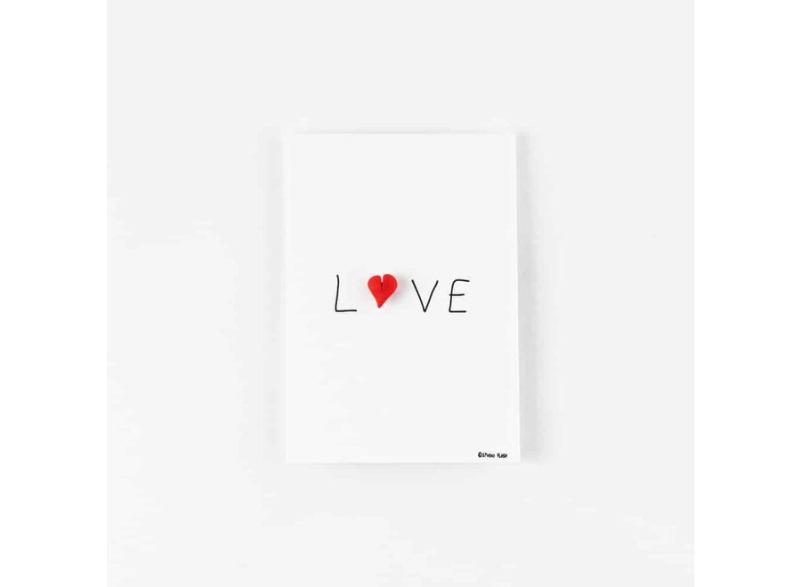 Studio Flash | Letterpress Card PIN 'L-O-V-E'