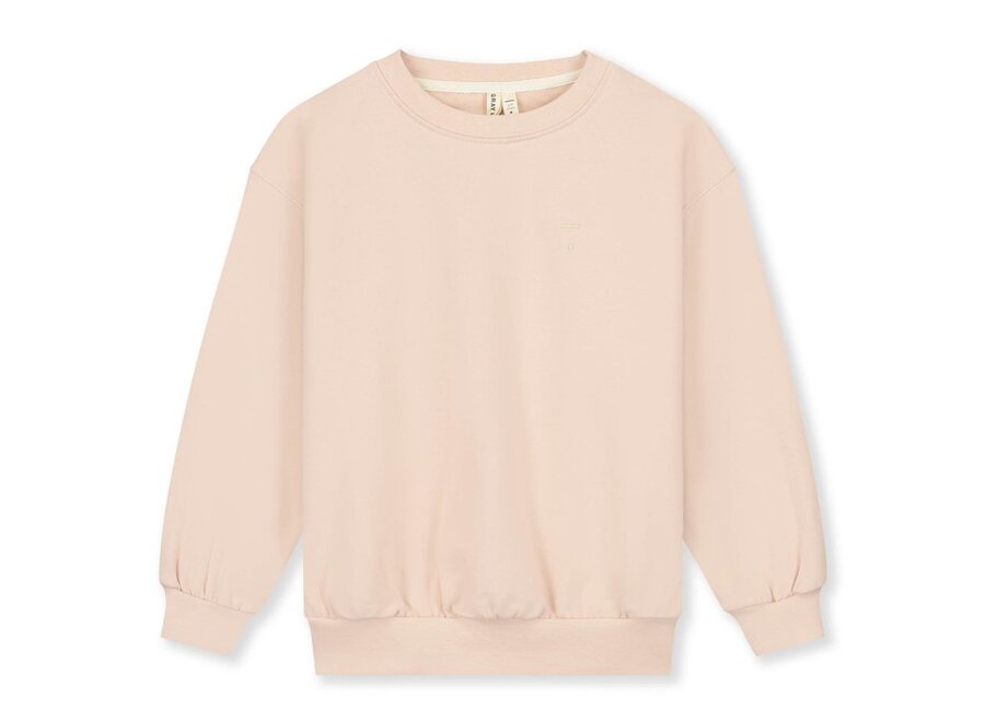 Dropped Shoulder Sweater GOTS Faded Pink