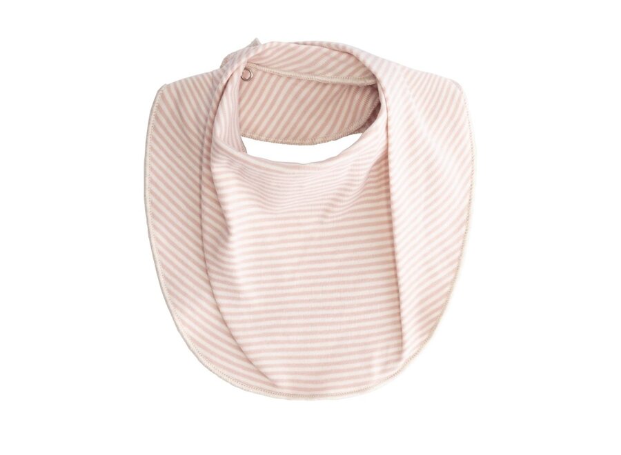 Baby Bib GOTS Faded Pink Cream