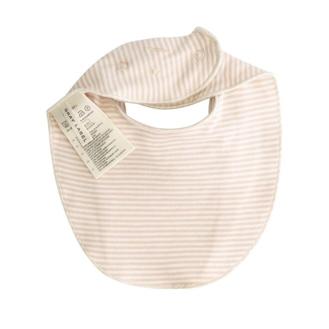 Gray Label | Baby Bib GOTS Faded Pink Cream